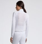 Поло турнірне жіноче з довгим рукавом Warm Jersey w/Jacquard Insert від Cavalleria Toscana - Зображення 2