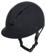 Шолом з регулюванням замшевий зі стразами Linz від HKM - Зображення 3