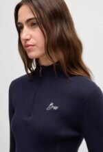 Лонгслів жіночий Alicia Strickpullover від BOSS - Зображення 4