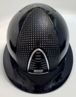 Шолом Cromo 2.0 Polo Polish Black + Verona Black Leather on Chrome + Crystals від KEP