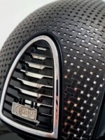 Шолом Cromo 2.0 Polo Polish Black + Verona Black Leather on Chrome + Crystals від KEP - Зображення 2